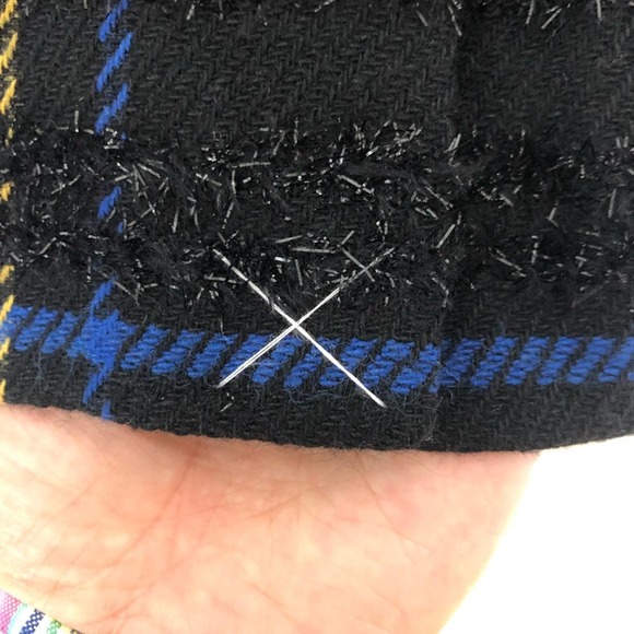 J.Crew Going Out Lurex Stewart Tartan Blazer Jacket Size 4 Red Holiday AE992 - Picture 9 of 12